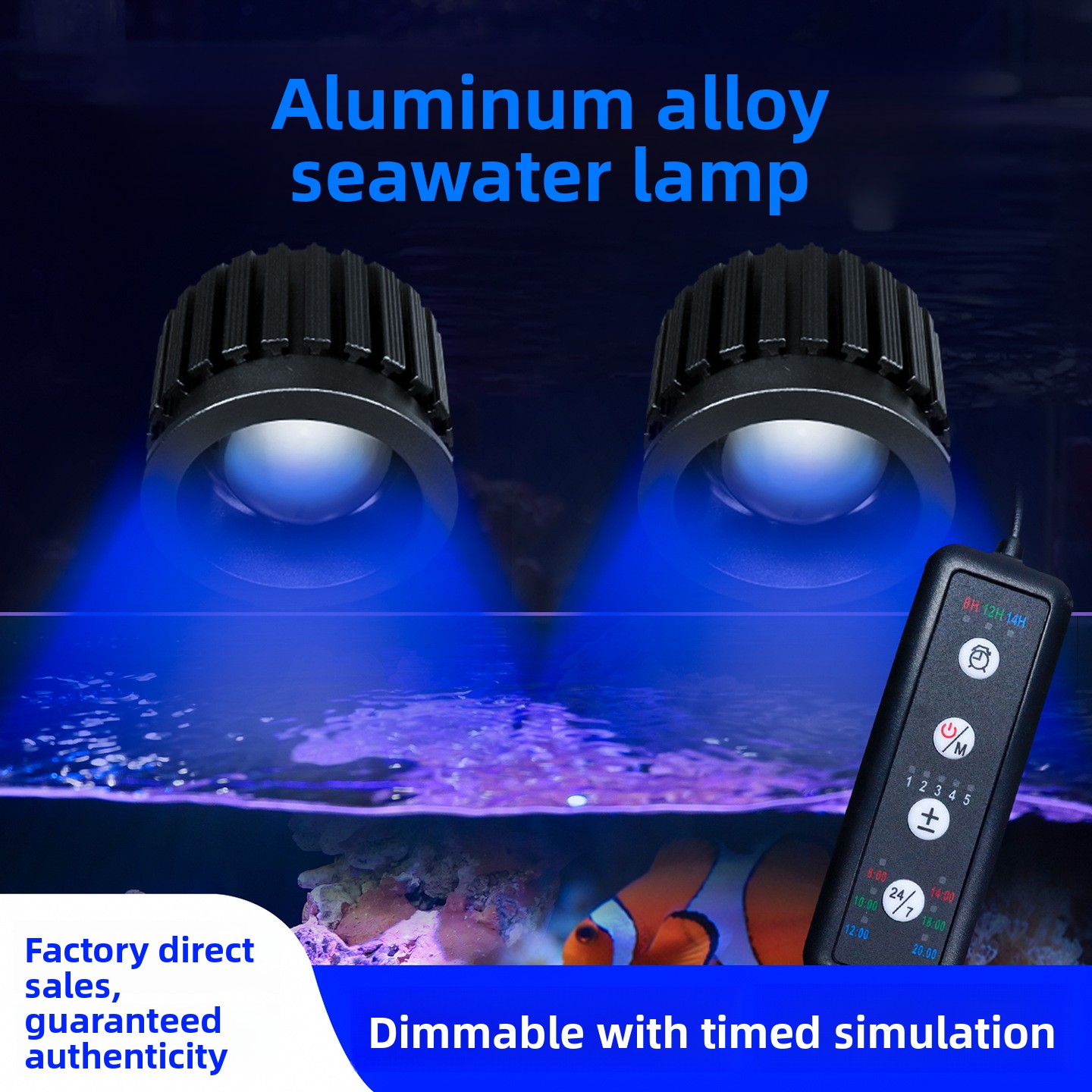 Reef Lighting - Lâmpada inteligente espectral para corais de