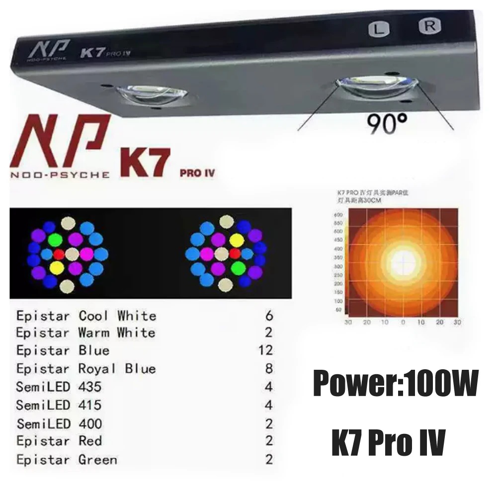 Reef Aquarium - Luz LED para aquário de água