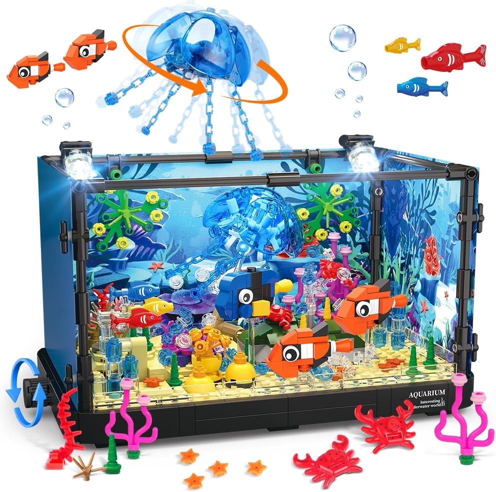 Marine Aquarium Cube - Conjunto de blocos de tanque de
