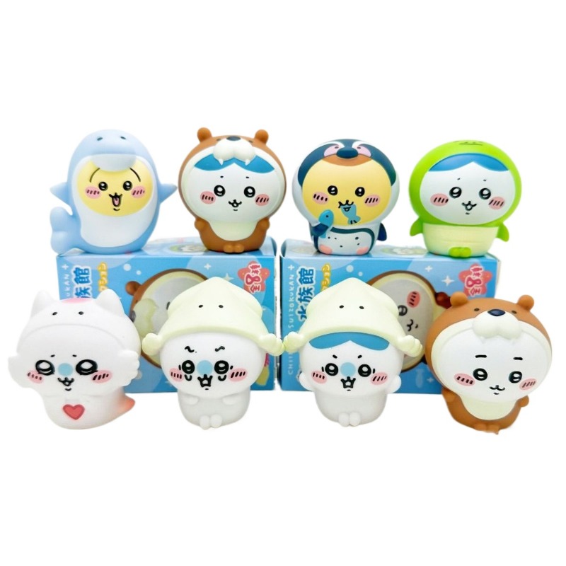 8 peças/caixa Figuras Kawaii C - Marine Aquarium avaliação e preço