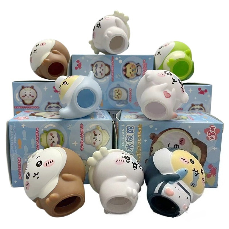 8 peças/caixa Figuras Kawaii C - Marine Aquarium avaliação e preço