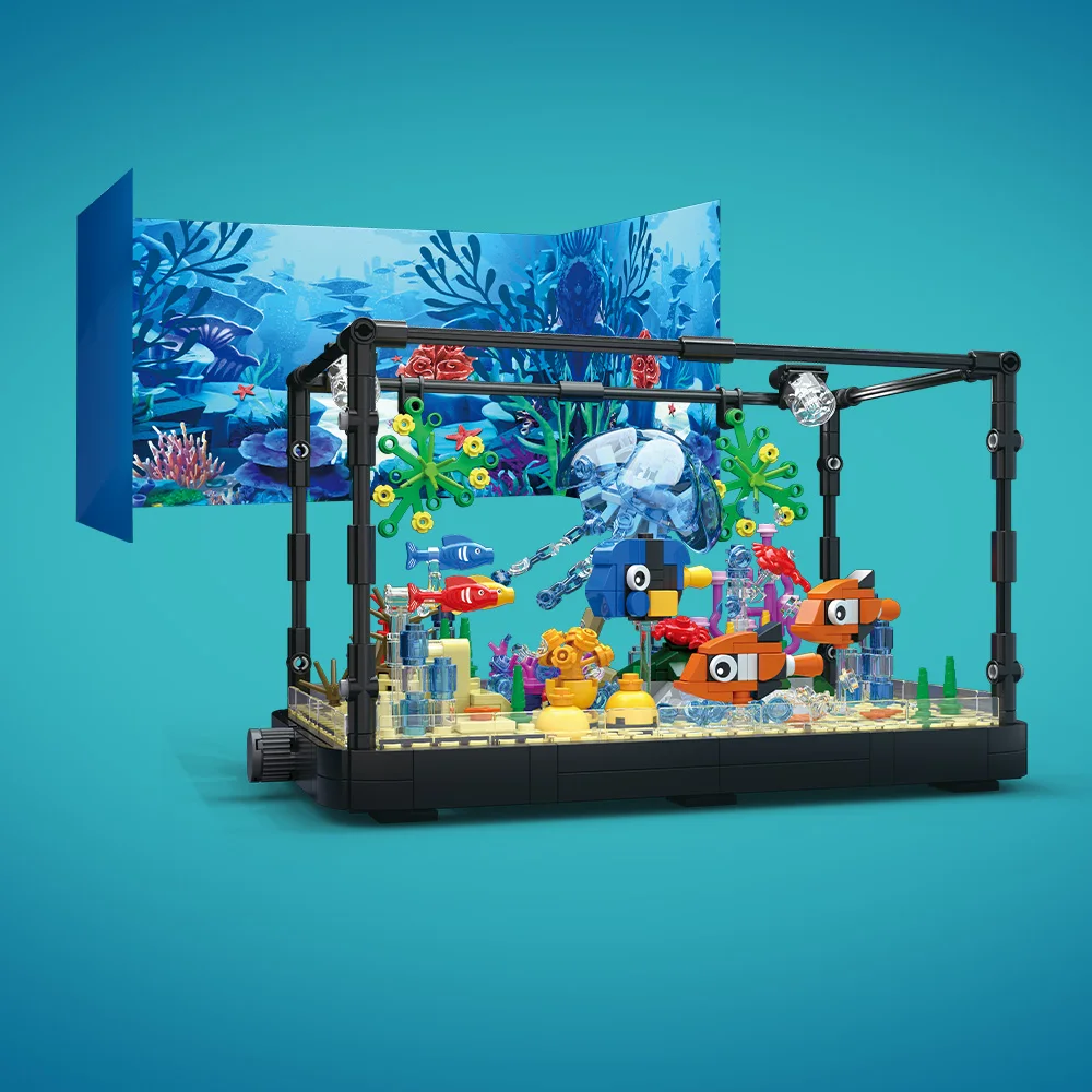 Conjunto de blocos de construç - Marine Aquarium Cube avaliação e preço