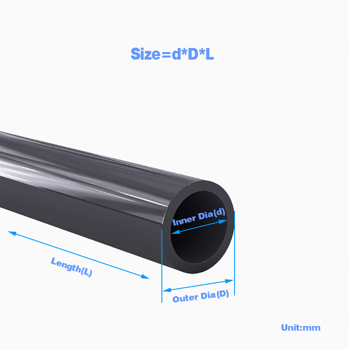 Tubo de plástico pvc preto, tu - Ocean Aquarium avaliação e preço