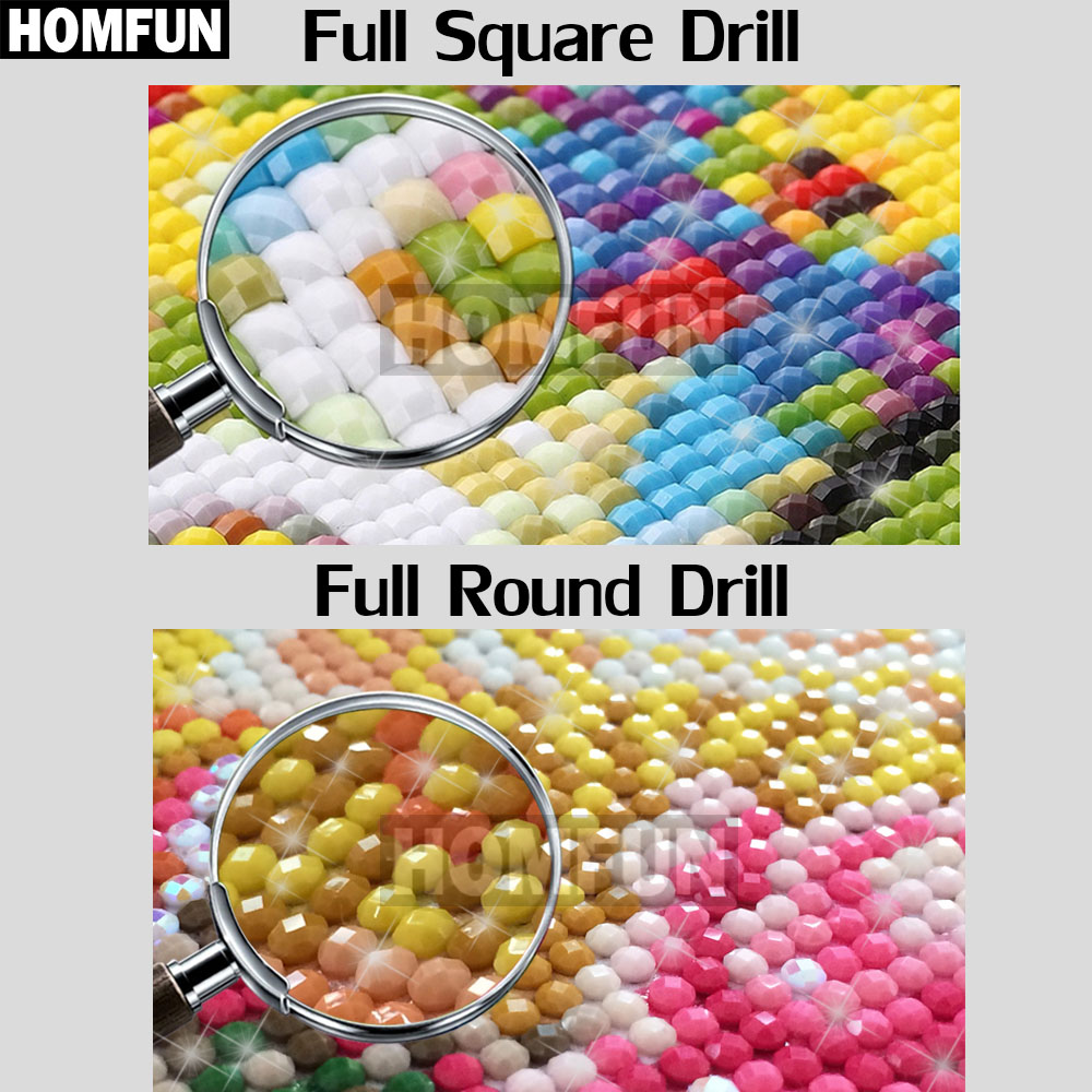 Homfun quadrado completo/broca - Marine Coral avaliação e preço
