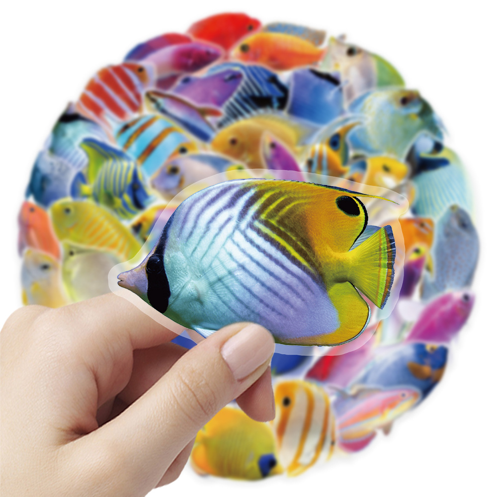 50-100PCS Adesivos Transparent - Marine Coral avaliação e preço