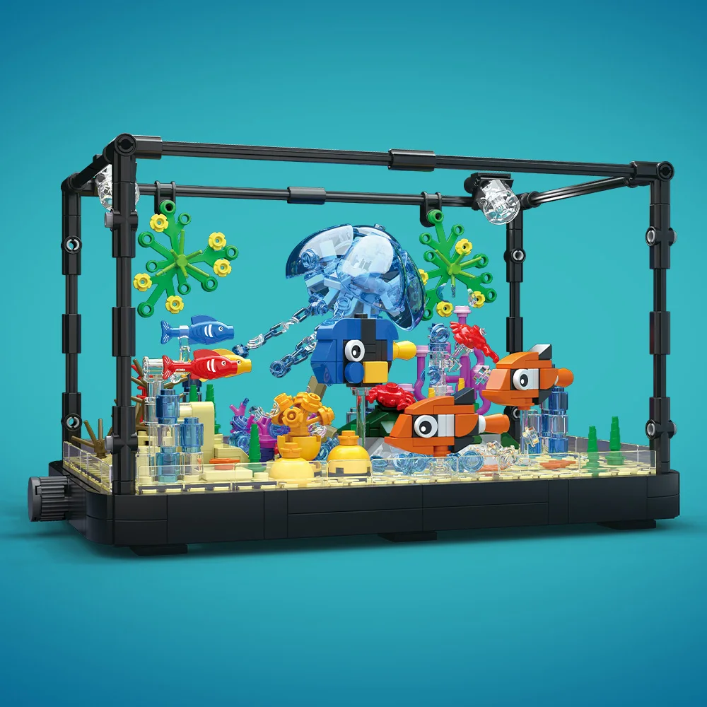 Conjunto de blocos de construç - Marine Aquarium Cube avaliação e preço